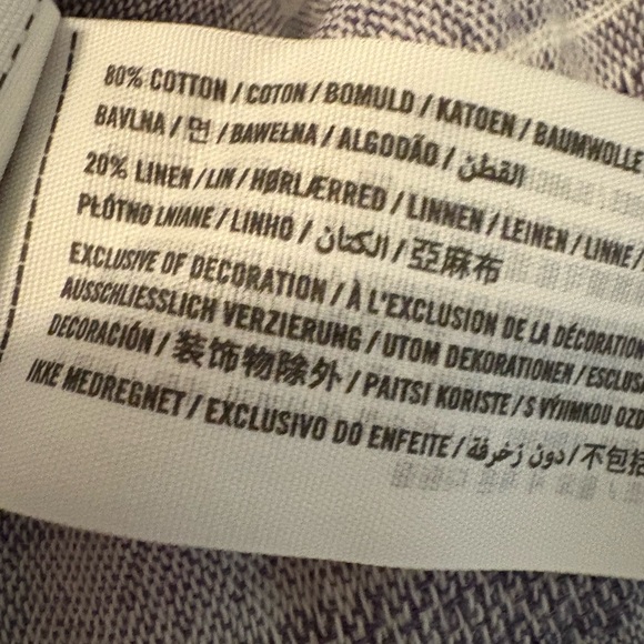 Abercrombie & Fitch Cotton & Linen Chambray Striped Beach Shorts Medium NWT - Picture 8 of 8